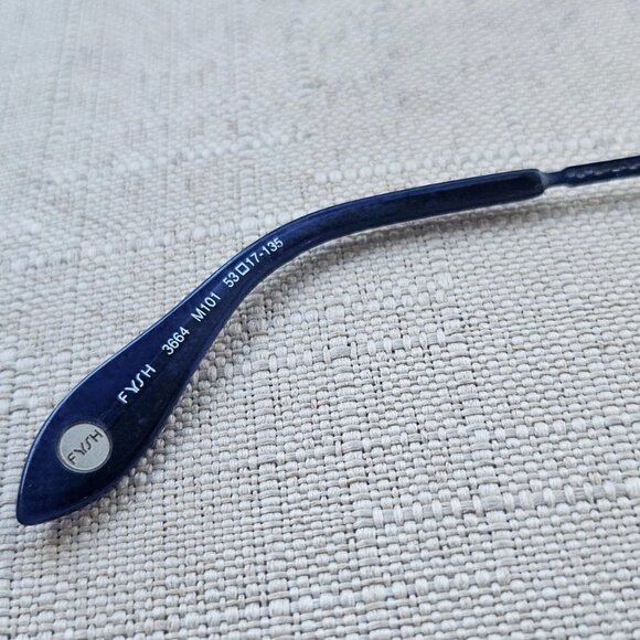 FYSH Women Eyeglasses Frame M101 Blue Tone Half Rim Glasses Eye Wear - Picture 9 of 12